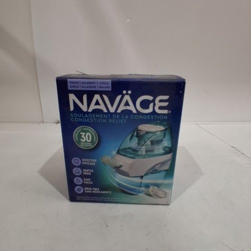NAVÄGE NASAL CARE SALINE NASAL IRRIGATION STARTER BUNDLE WITH SALT PODS - BLUE image 5