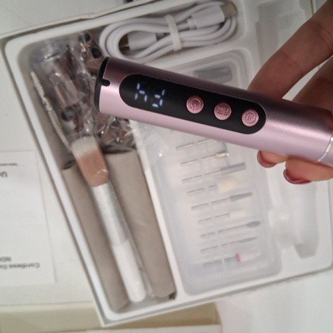 SNNYNYX CORDLESS ELECTRIC NAIL DRILL - PINK (MODEL: ND021) image 3