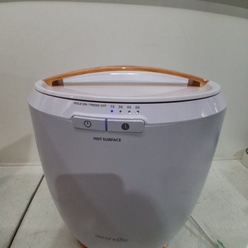 SERENELIFE LUXURY TOWEL WARMER BUCKET WITH LEMON FRAGRANCE - WHITE\BROWN image 2