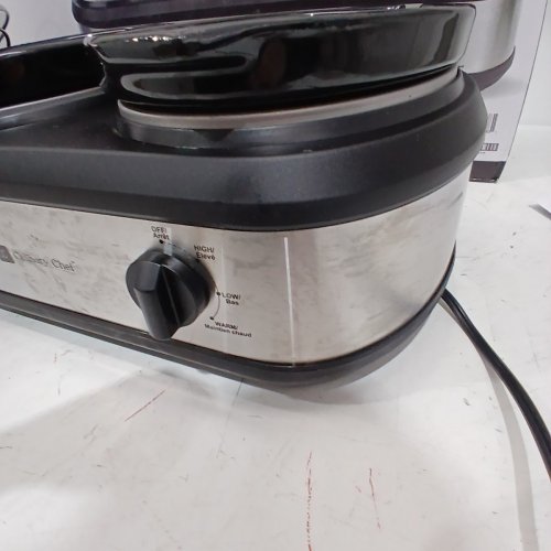 CULINARY CHEF TRIPLE SLOW COOKER - 2.5L (X3) - STAINLESS STEEL/BLACK (MODEL: CCSC3105-SS) image 5