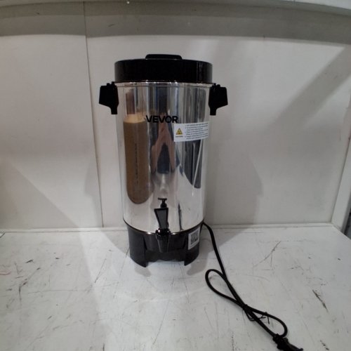 COMMERCIAL COFFEE URN DISPENSER/ELECTRIC BOILER FOR FAST BREWING - 42 CUPS - 120 V - STAINLESS STEEL/BLACK (MODEL: FCMLA042) image 3