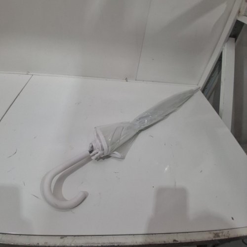 BUBBLE CLEAR UMBRELLA - 45" - CLEAR/WHITE image 3