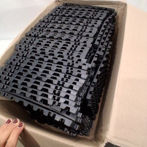 50PK MODULAR INTERLOCKING CUSHION - 12" X 12", SOFT PVC INTERLOCKING DRAINAGE FLOOR TILES, NON-SLIP - BLACK image 3
