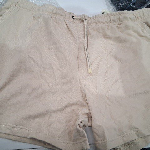 WOMEN' GEORGE HEAVY FRENCH TERRY SHORTS - 3XL - CREAM image 2