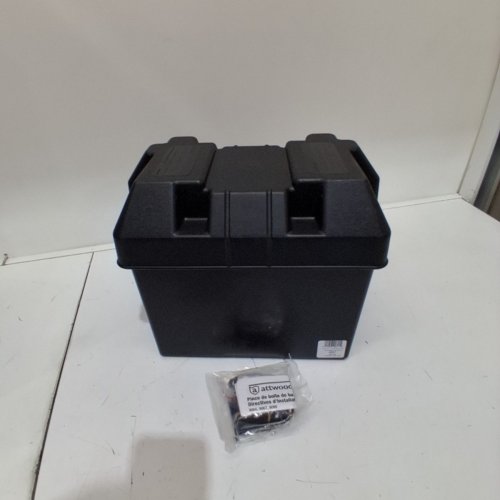 ATTWOOD CORPORATION HEAVY DUTY ACID-RESISTANT NON-VENTED MARINE BATTERY BOX - BLACK (MODEL: ‎9069-1) image 2