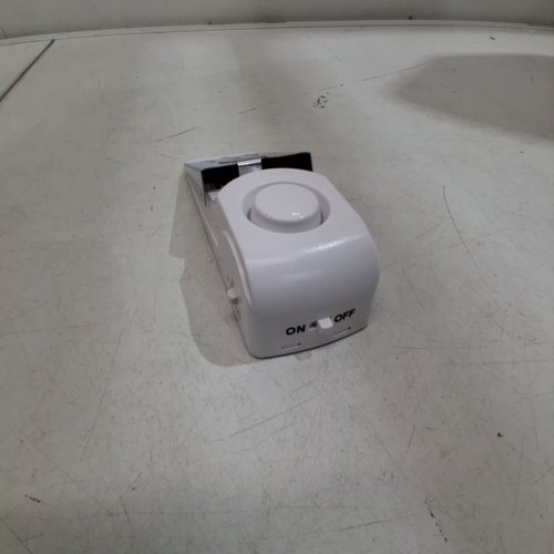 PORTABLE WEDGE ADJUSTABLE TRAVEL DOOR STOP SAFETY ALARM - 120DB - 9 V - WHITE image 3