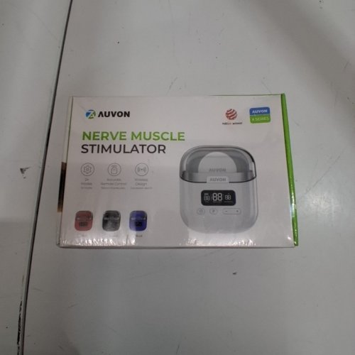 3PC AUVON WIRELESS TENS NERVE AND MUSCLE STIMULATOR WITH PADS - 2'' X 3''/24 MODES - WHITE/BLACK (MODEL : T24AB3) image 2