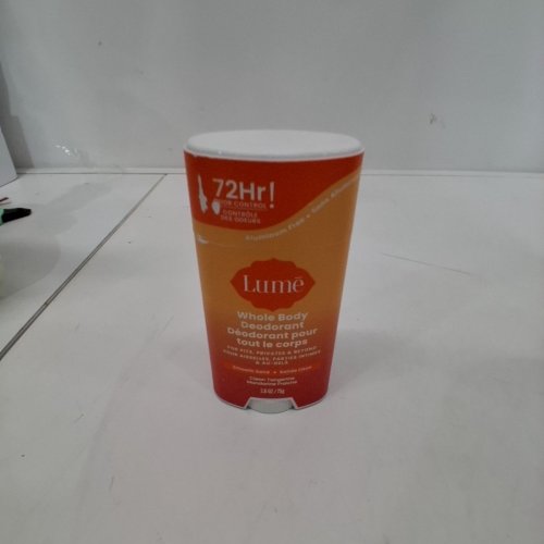 LUME WHOLE BODY ALUMINUM FREE DEODORANT - FOR PITS, PRIVATES, AND BEYOND - SMOOTH SOLID - 75G - CLEAN TANGERINE image 2
