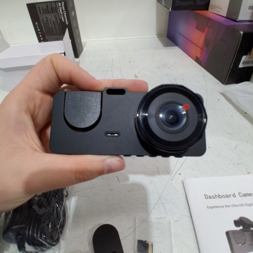 THREE CHANNELS 4 K UHD DASH CAMERA WITH 32GB SD CARD - 2" HD DISPLAY - 5 V 1.5 AMP - BLACK (MODEL: Y15) image 5