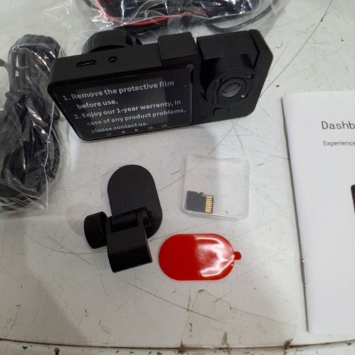 THREE CHANNELS 4 K UHD DASH CAMERA WITH 32GB SD CARD - 2" HD DISPLAY - 5 V 1.5 AMP - BLACK (MODEL: Y15) image 7