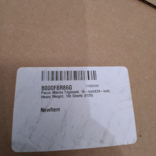 100-SHEET PACON HEAVYWEIGHT MANILA TAGBOARD - 18" X 24" - MANILA (MODEL: 5120) image 2