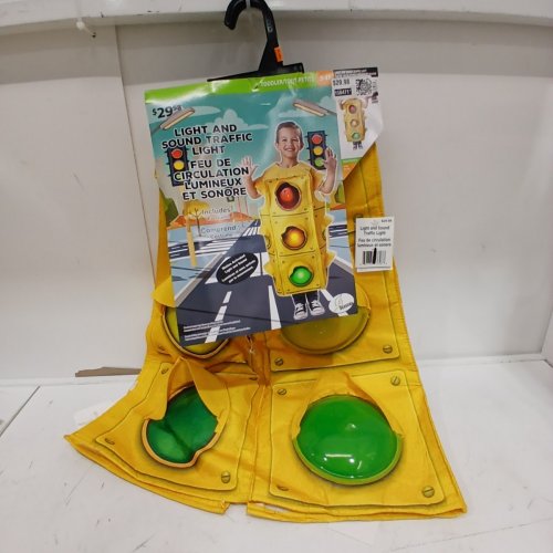 TODDLER SEASONS LIGHTS AND SOUNDS TRAFFIC LIGHT COSTUME - 3-4T - YELLOW image 2