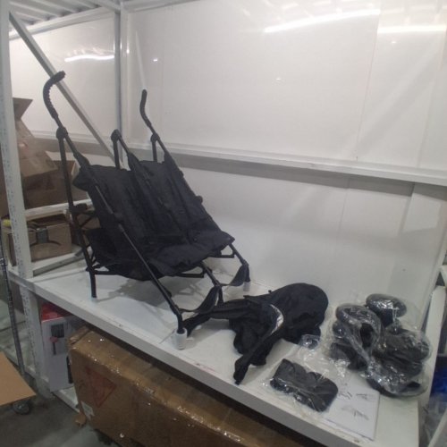 INGENUITY 3DLITE DOUBLE UMBRELLA STROLLER - 50LBS MAX - BLACK -(MODEL:31923) image 3