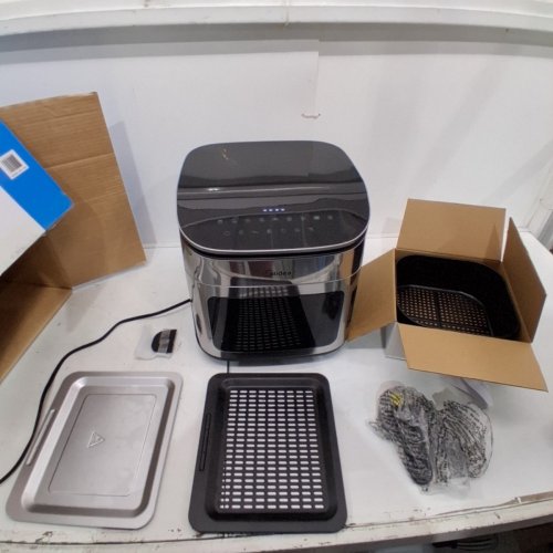 MIDEA WIDE MAX AIR FRYER OVEN - 12.7QT - BLACK/STAINLESS STEEL (MODEL: MAF122AOCSS/1993097) image 4