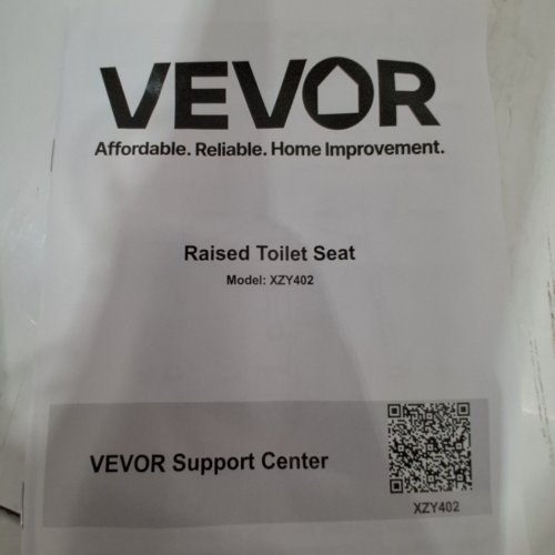 VEVOR RAISED TOILET SEAT WITH ARMS -400 LBS LOAD CAPACITY - (MODEL: XZY402) image 2