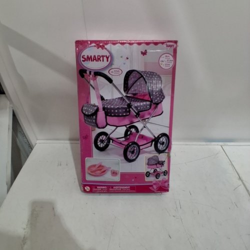 BAYER SMARTY - DOLL STROLLER - GREY/PINK image 3