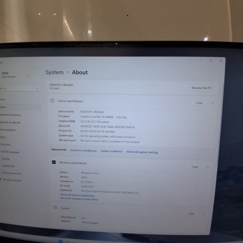 DELL XPS 8960 DESKTOP - INTEL CORE I9-14900K | 32GB DDR5 | 2TB SSD | NVIDIA RTX 4070 12GB - WHITE - (MODEL: 8960) image 4