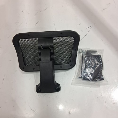 OFFICE CHAIR HEADREST UNIVERSAL DETACHABLE - 9.06" X 10.63" X 1.18" - BLACK image 2