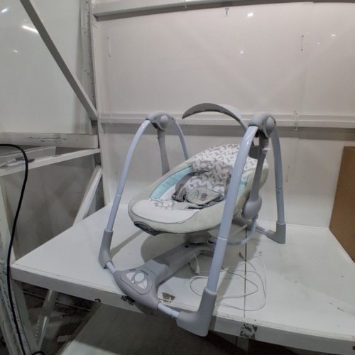 INGENUITY CONVERT-ME INFANT/BABY SWING - 0-9M - WHITE/GREY RAYLAN - (MODEL: 12189) image 3