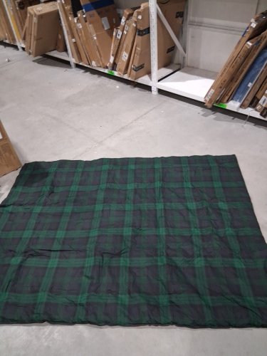 EDDIE BAUER PACKABLE OUTDOOR DOWN/PUFFER BLANKET - FULL image 3