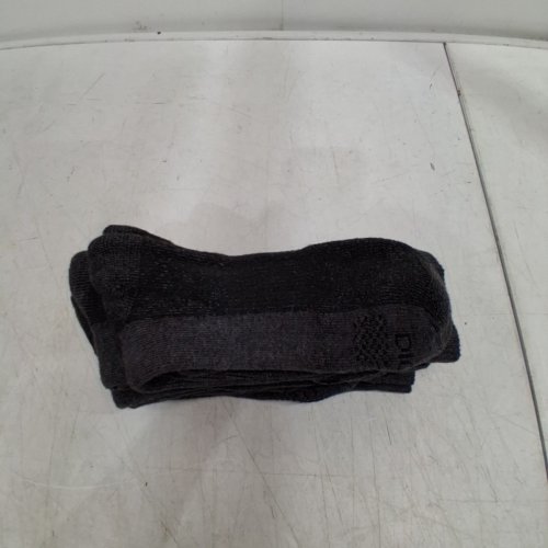 4PR MEN'S DICKIES DRI-TECH CREW PERFORMANCE WORK SOCKS - 6-12 SHOE SIZE - BLACK/GREY image 3