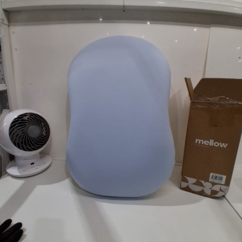 MELLOW MELLOWFLIP 2-IN-1 COOLING MEMORY FOAM PILLOW - 16" X 27" - WHITE/BLUE image 4