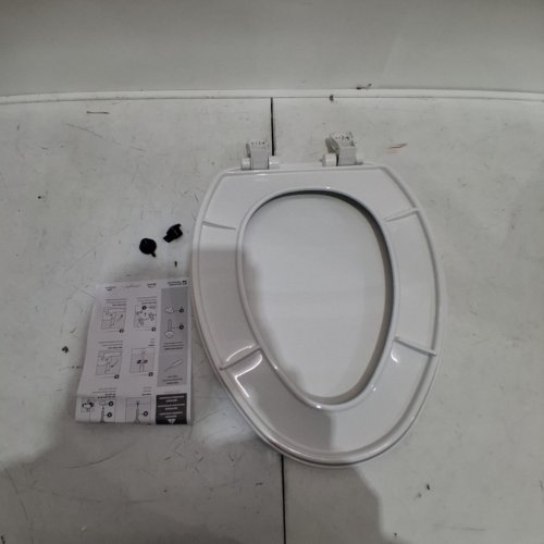 BEMIS SLOW CLOSE EASY CLEAN TOILET SEAT - ELONGATED 18.5" - WHITE (MODEL: 7300SLEC-000) image 2