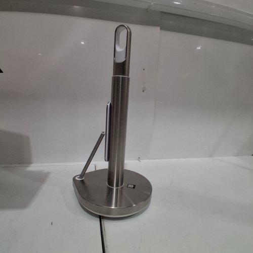 SIMPLEHUMAN PAPER TOWEL HOLDER WITH SPRAY BOTTLE - STAINLESS STEEL/WHITE image 2
