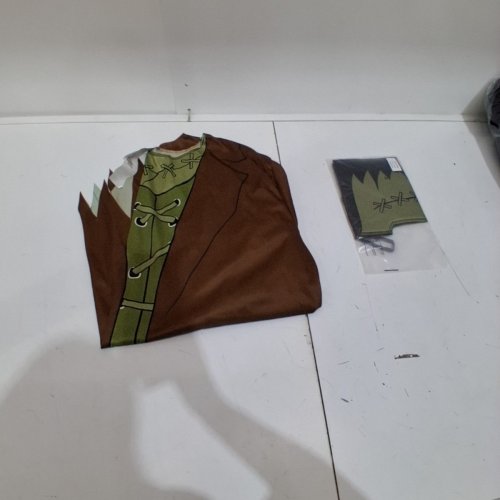 2PC MEN'S RUBIES FRANKENSTEIN COSTUME - LARGE (36-38) - BROWN/GREEN (STYLE: 1002836) image 2
