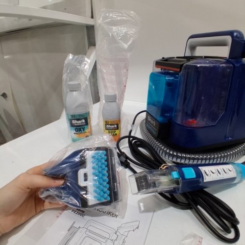 SHARK STAINSTRIKER PORTABLE CARPET CLEANER & UPHOLSTERY CLEANER - BLUE/GREY (MODEL: PX200C) image 4