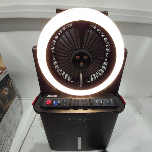 INFINITY X1 SOLAR MISTING FAN- 500LUM (MODEL: 1985328) image 2