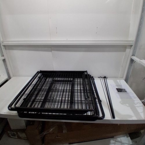 BESTPET HEAVY DUTY PET PLAYPEN WITH DOOR - 8 PANELS - 32" - BLACK (MODEL: HP3232-8-BLACK) image 3