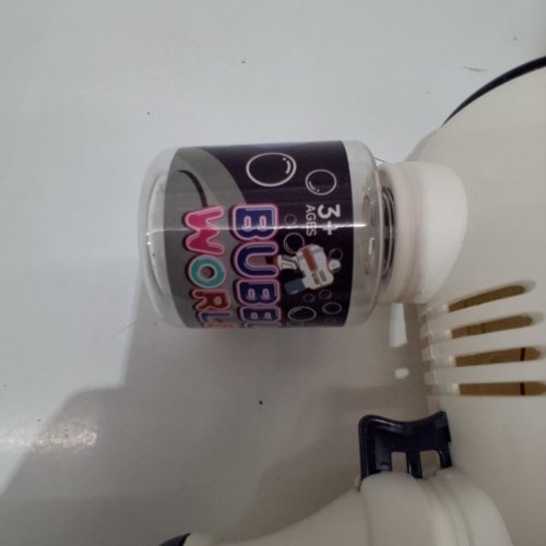 KID'S SPACESHIP BUBBLE GUN WITH LED LIGHTS - BLUE/WHITE image 4