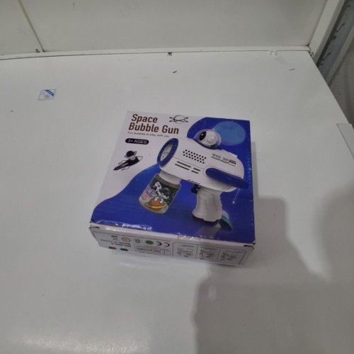 KID'S SPACESHIP BUBBLE GUN WITH LED LIGHTS - BLUE/WHITE image 5