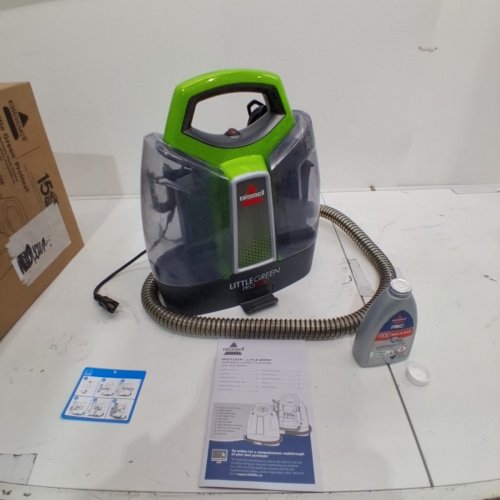 BISSELL LITTLE GREEN PROHEAT PORTABLE DEEP CLEANER/SPOT CLEANER - GREEN/GREY (MODEL: 2513E/25137) image 3