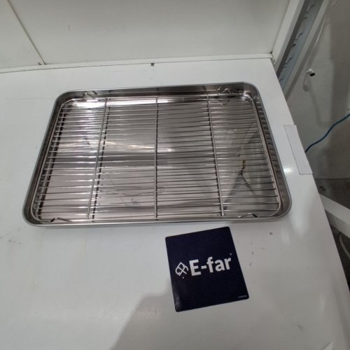 2PC E-FAR BAKING SHEET WITH RACK SET - 19" X 13" - STAINLESS STEEL image 2