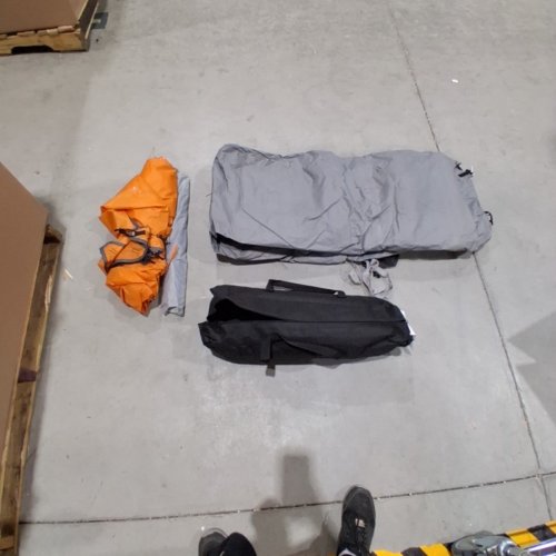 UNBRANDED FAST PITCH DOME TENT - 4-PERSON - ORANGE/ GREY image 2