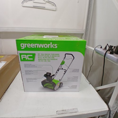 GREENWORKS 10 AMP 16" CORDED SNOW THROWER (MODEL: 2604202 / SNA103) image 4