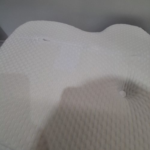 LOLSEA CERVICAL NECK PILLOW WITH COOLING - 23.59" X 15.35" - WHITE/GREY image 3