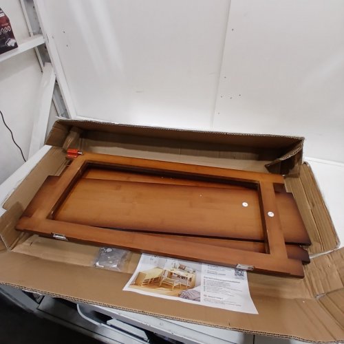 DEZYFURNI FOLDABLE COMPACT COMPUTER DESK - 29.5" H (21.3" X 32.7") - BROWN image 3
