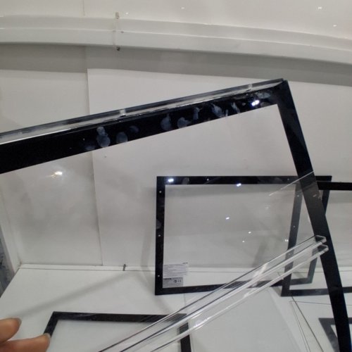 2-TIER BAKERY DISPLAY CASE WITH SLIDING DOORS - 21" X 15" X 15" - CLEAR W/ BLACK EDGES (MODEL: GTDAP04) image 4