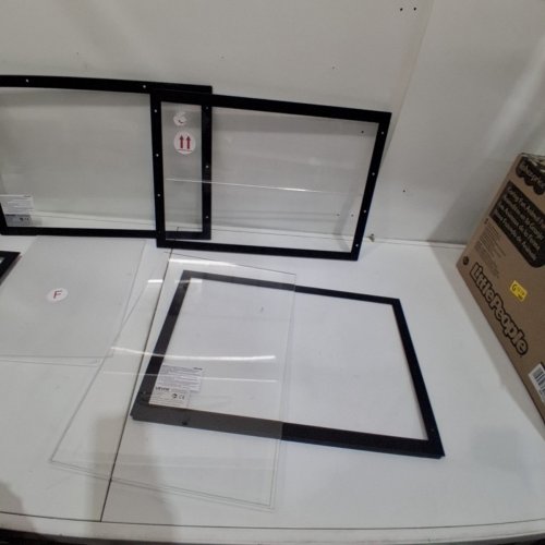 2-TIER BAKERY DISPLAY CASE WITH SLIDING DOORS - 21" X 15" X 15" - CLEAR W/ BLACK EDGES (MODEL: GTDAP04) image 7