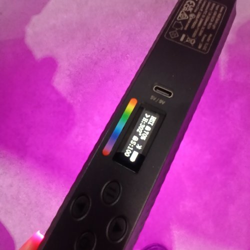 NEEWER RGB STICK LIGHT WAND WITH APP CONTROL, MAGNETIC HANDHELD DIMMABLE LIGHT - 2500K TO 8500K FULL COLOR , 2250MAH BATTERY - BLACK (MODEL: TL21C) image 3