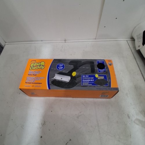 3PC SCRUB DADDY BBQ DADDY STEAM CLEANING GRILL SCRUBBER VALUE PACK - BLACK (MODEL: 1882120) image 2