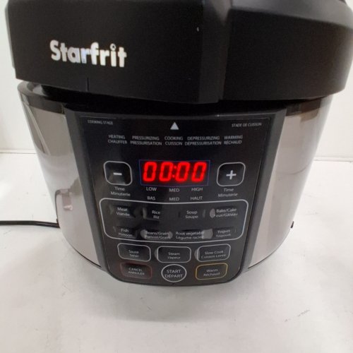 STARFRIT ELECTRIC PRESSURE COOKER WITH STEAM TRAY, MEASURING CUP & SPATULA - 8L CAPACITY image 2