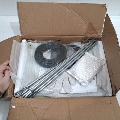 OVAL SHAPED GALVANIZED RAISED GARDEN BED KIT - 6FT X 3FT X 1FT - SILVER/LITTLE GREEN image 3
