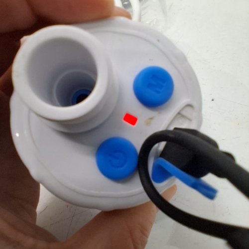 ELECTRIC RECHARGEABLE PORTABLE CAMPING SHOWER - BLUE/WHITE image 2