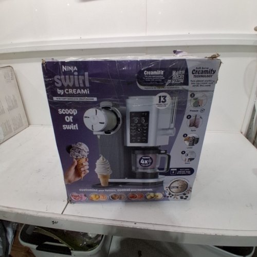 NINJA CREAMI SWIRL 13-IN-1 SOFT SERVE ICE CREAM AND FROZEN TREAT MACHINE - BLACK/GREY/SILVER (MODEL: NC701C) image 11