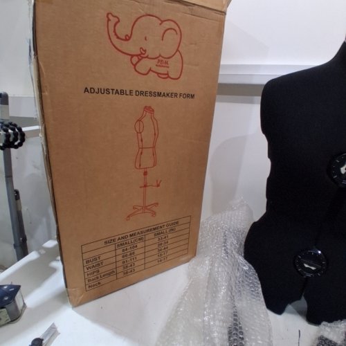 PDM WORLDWIDE ADJUSTABLE DRESS FORM MANNEQUIN - FEMALE - SMALL TO MEDIUM - BLACK image 3