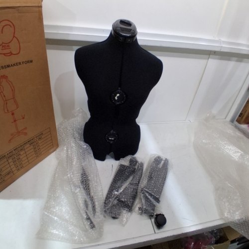 PDM WORLDWIDE ADJUSTABLE DRESS FORM MANNEQUIN - FEMALE - SMALL TO MEDIUM - BLACK image 4
